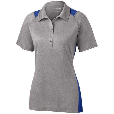 Ladies Heather Colorblock Contender Polo Women's DRI-EQUIP