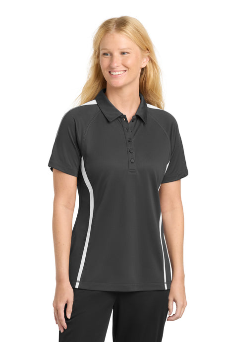Sport-Tek ®  Women's PosiCharge ®  Micro-Mesh Colorblock Polo. LST685 - Sport-Tek LST685