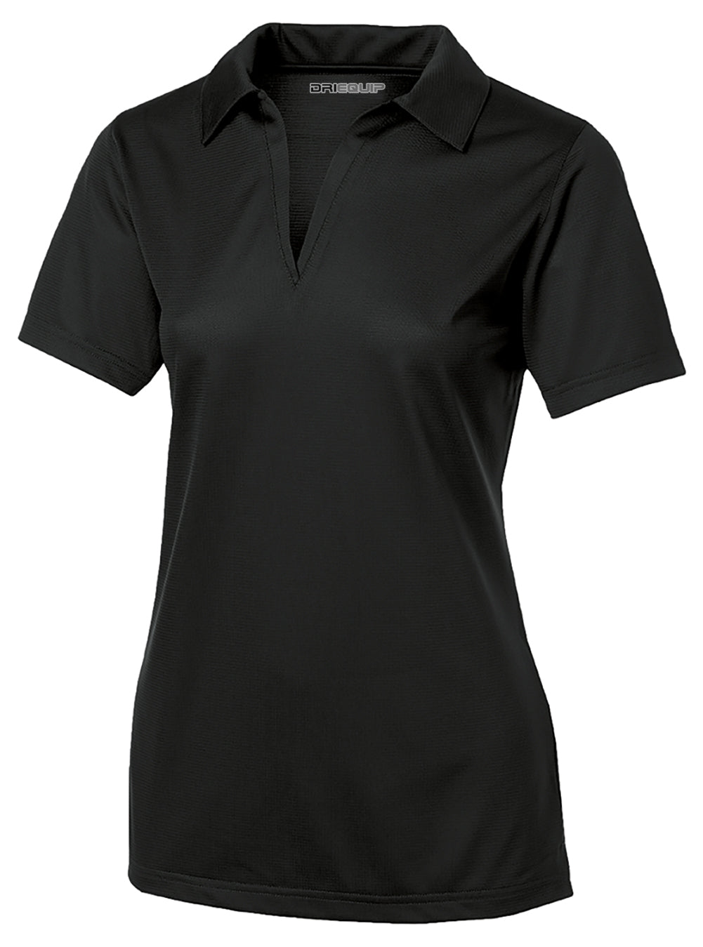 Ladies Active Textured Polo Women's DRI-EQUIP Black X-Small