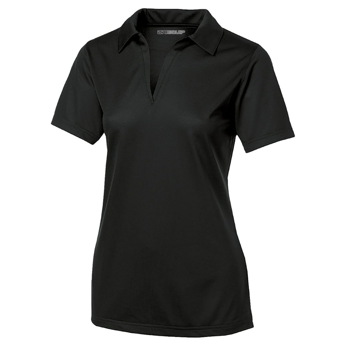 Ladies Active Textured Polo Women's DRI-EQUIP Black X-Small