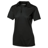 Ladies Active Textured Polo Women's DRI-EQUIP Black X-Small