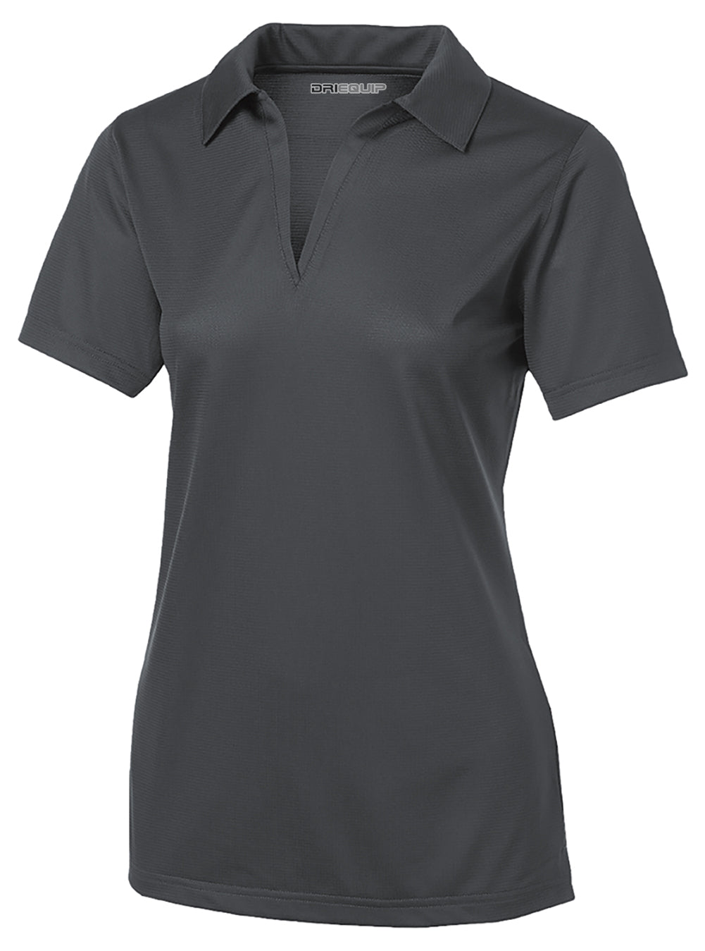 Ladies Active Textured Polo Women's DRI-EQUIP Iron Grey X-Small