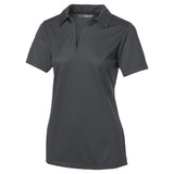 Ladies Active Textured Polo Women's DRI-EQUIP Iron Grey X-Small