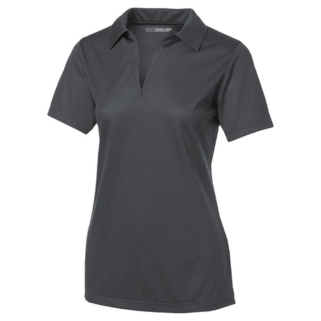 Ladies Active Textured Polo Women's DRI-EQUIP Iron Grey X-Small
