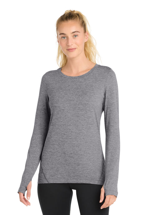 Sport-Tek LST710 Women's Exchange 1 5 Long Sleeve Crew