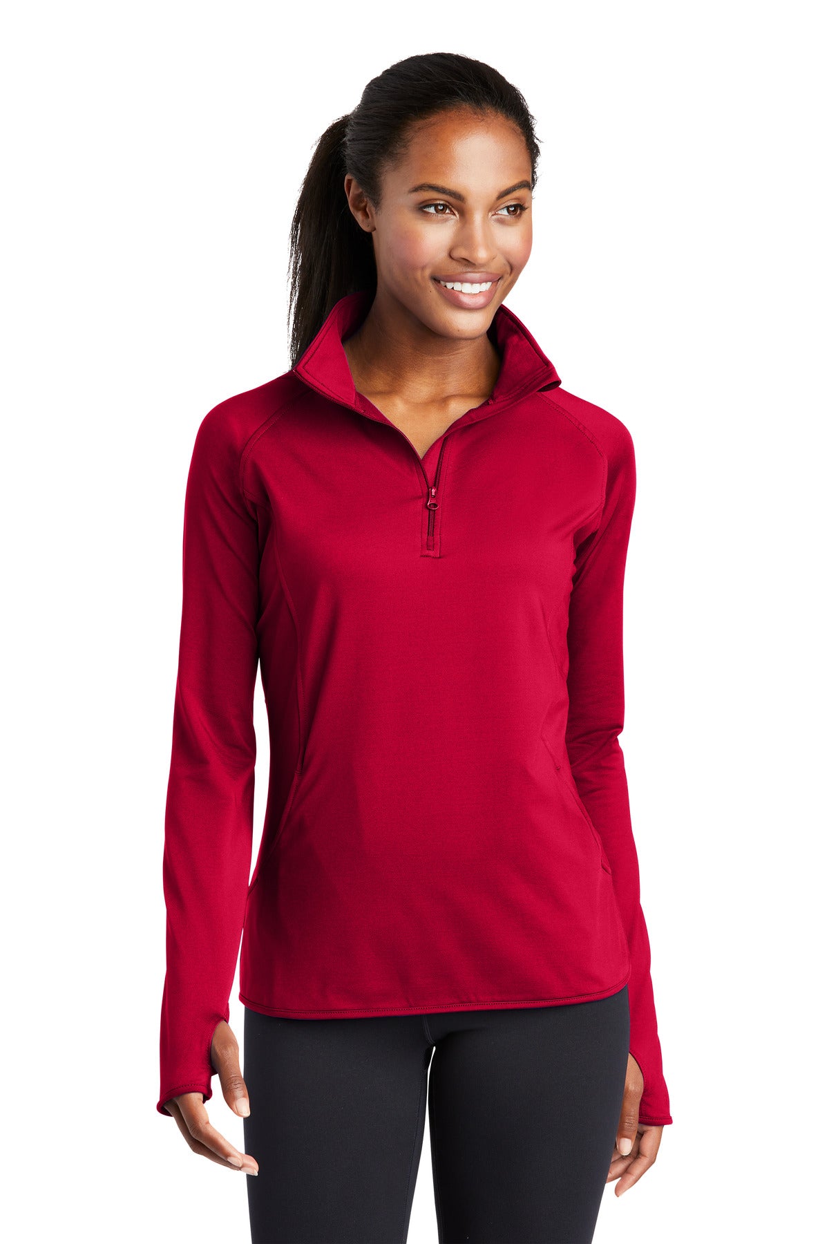 Sport-Tek ®  Women's Sport-Wick ®  Stretch 1/4-Zip Pullover. LST850 - Sport-Tek LST850