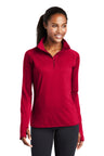 Sport-Tek ®  Women's Sport-Wick ®  Stretch 1/4-Zip Pullover. LST850 - Sport-Tek LST850