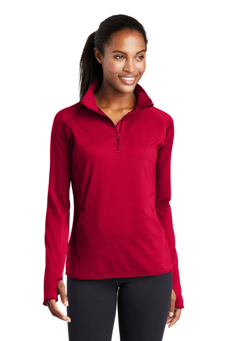 Sport-Tek ®  Women's Sport-Wick ®  Stretch 1/4-Zip Pullover. LST850 - Sport-Tek LST850