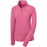 Ladies Sport-Wick Stretch 1/4-Zip Pullover DRI-EQUIP Dusty Rose X-Small