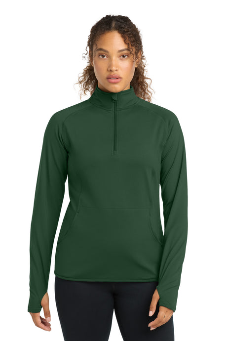 Sport-Tek LST850 Women's Sport-Wick Stretch 1/4-Zip Pullover