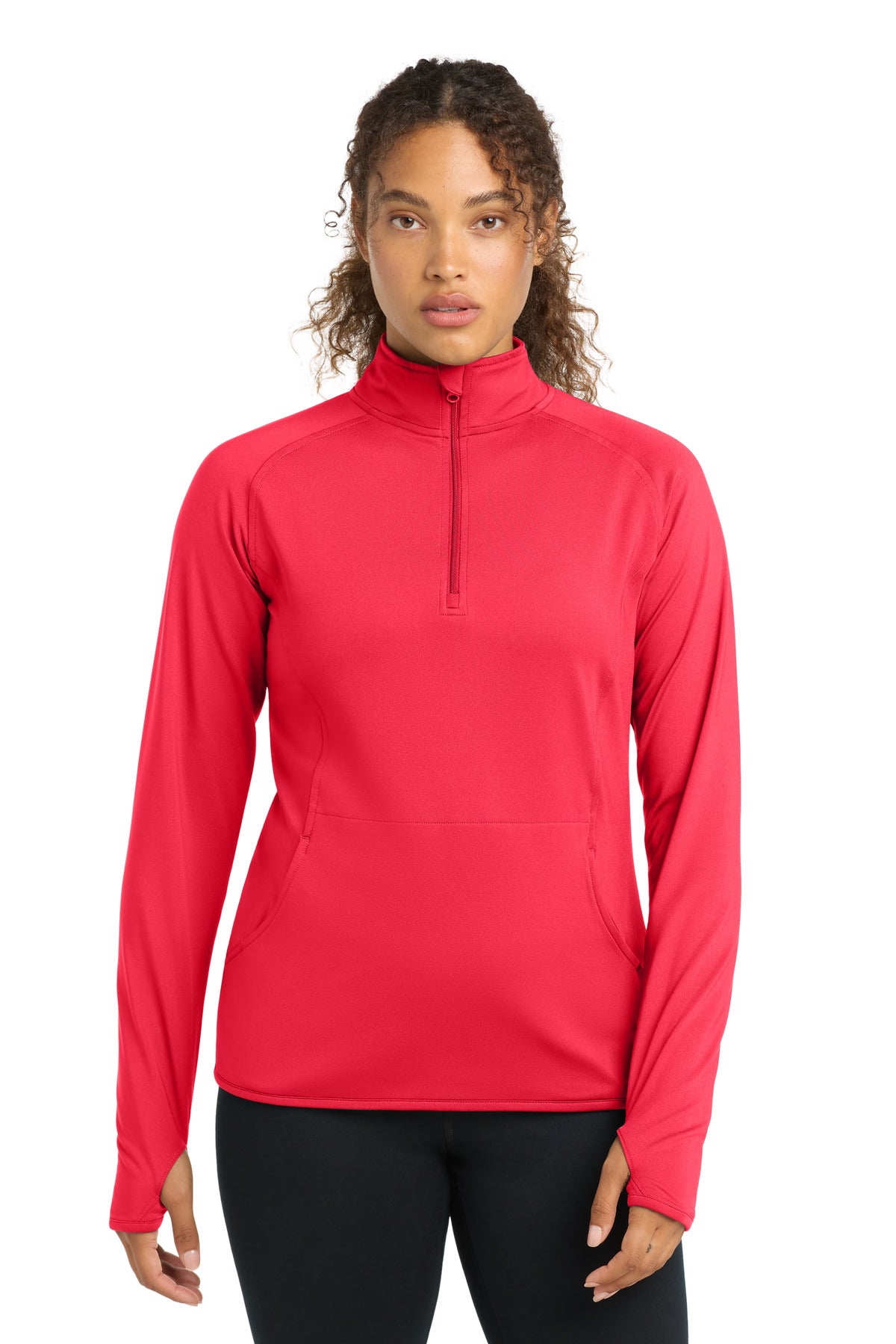 Sport-Tek LST850 Women's Sport-Wick Stretch 1/4-Zip Pullover