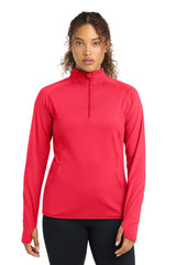 Sport-Tek LST850 Women's Sport-Wick Stretch 1/4-Zip Pullover