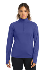 Sport-Tek LST850 Women's Sport-Wick Stretch 1/4-Zip Pullover