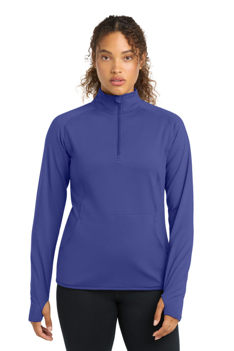 Sport-Tek LST850 Women's Sport-Wick Stretch 1/4-Zip Pullover