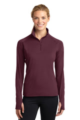 Sport-Tek ®  Women's Sport-Wick ®  Stretch 1/4-Zip Pullover. LST850 - Sport-Tek LST850