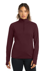 Sport-Tek LST850 Women's Sport-Wick Stretch 1/4-Zip Pullover