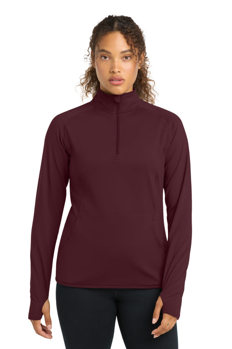 Sport-Tek LST850 Women's Sport-Wick Stretch 1/4-Zip Pullover