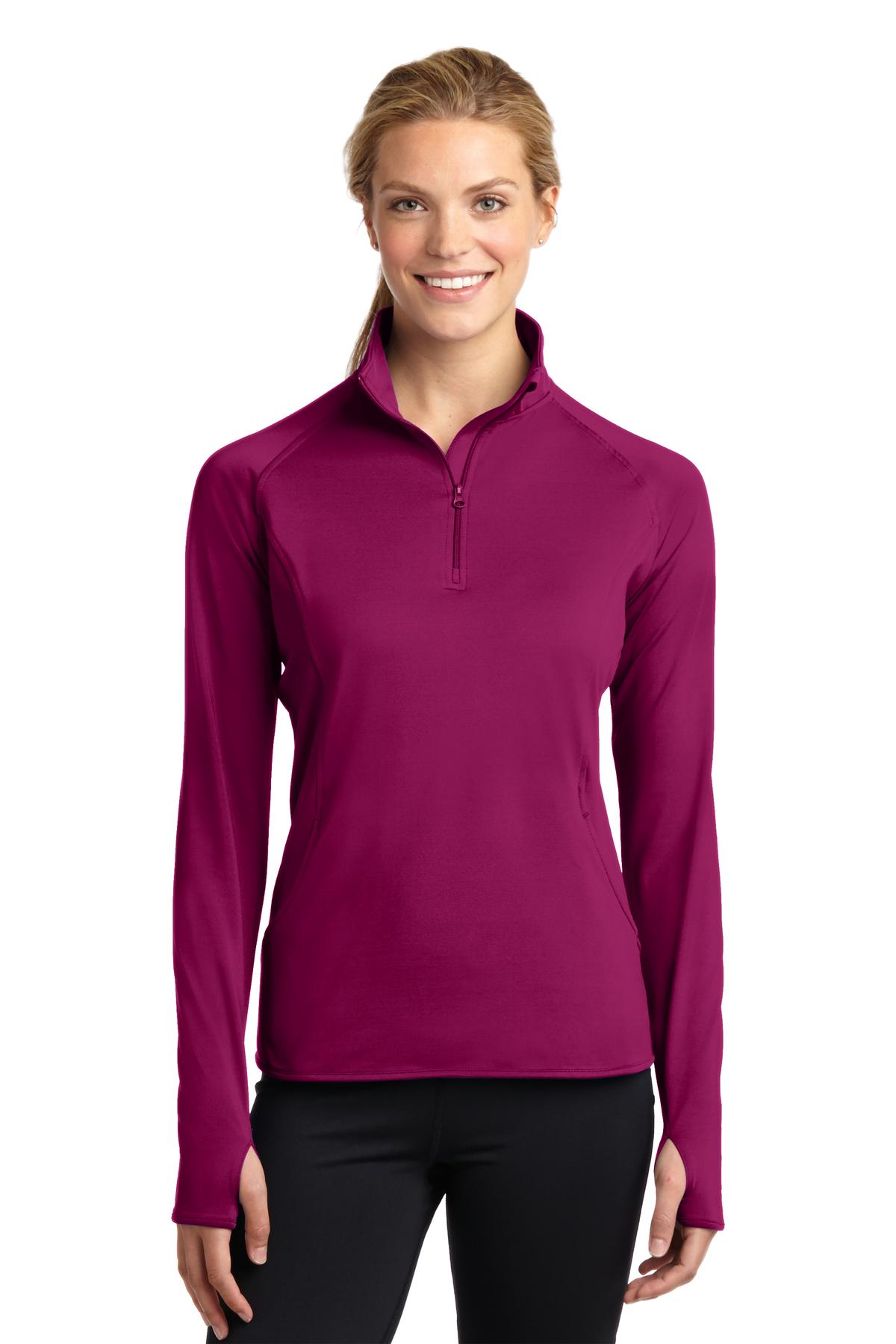 Sport-Tek ®  Women's Sport-Wick ®  Stretch 1/4-Zip Pullover. LST850 - Sport-Tek LST850