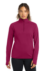 Sport-Tek LST850 Women's Sport-Wick Stretch 1/4-Zip Pullover