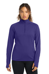 Sport-Tek LST850 Women's Sport-Wick Stretch 1/4-Zip Pullover