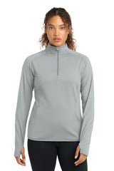 Sport-Tek LST850 Women's Sport-Wick Stretch 1/4-Zip Pullover