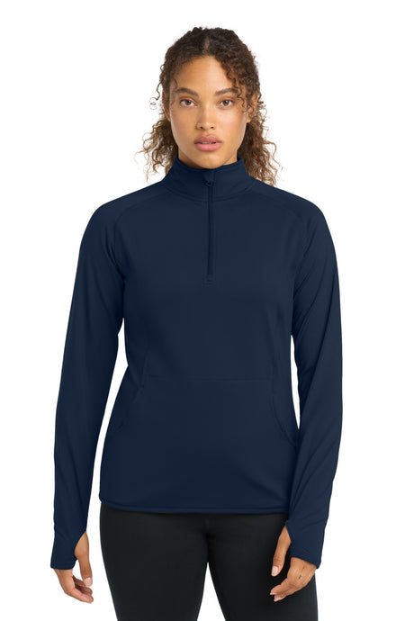 Sport-Tek LST850 Women's Sport-Wick Stretch 1/4-Zip Pullover