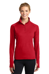 Sport-Tek ®  Women's Sport-Wick ®  Stretch 1/4-Zip Pullover. LST850 - Sport-Tek LST850