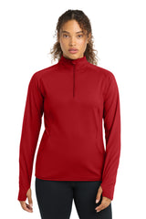 Sport-Tek ®  Women's Sport-Wick ®  Stretch 1/4-Zip Pullover. LST850 - Sport-Tek LST850