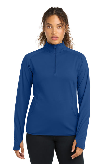 Sport-Tek LST850 Women's Sport-Wick Stretch 1/4-Zip Pullover