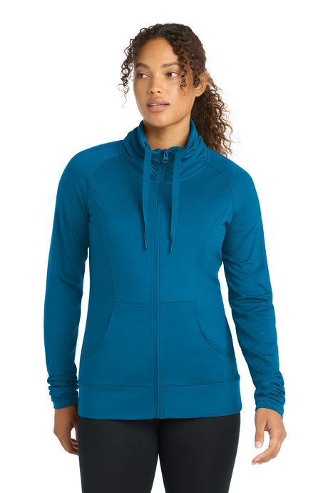 Sport-Tek ®  Women's Sport-Wick ®  Stretch Full-Zip Jacket. LST852 - Sport-Tek LST852