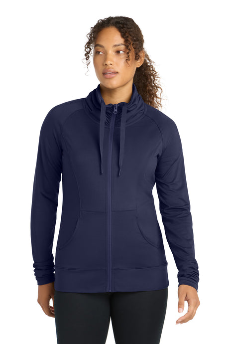 Sport-Tek ®  Women's Sport-Wick ®  Stretch Full-Zip Jacket. LST852 - Sport-Tek LST852