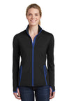 Sport-Tek ®  Women's Sport-Wick ®  Stretch Contrast Full-Zip Jacket.  LST853 - Sport-Tek LST853