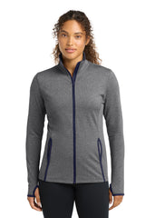 Sport-Tek LST853 Women's Sport-Wick Stretch Contrast Full-Zip Jacket