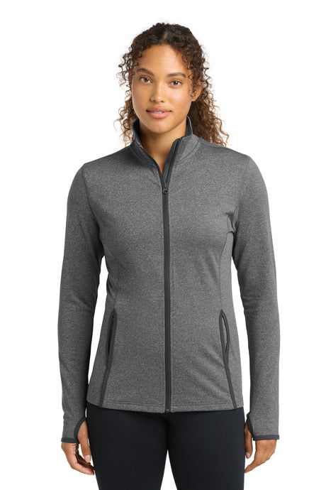 Sport-Tek LST853 Women's Sport-Wick Stretch Contrast Full-Zip Jacket