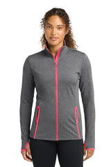 Sport-Tek LST853 Women's Sport-Wick Stretch Contrast Full-Zip Jacket
