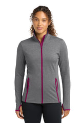Sport-Tek LST853 Women's Sport-Wick Stretch Contrast Full-Zip Jacket
