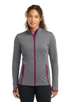 Sport-Tek LST853 Women's Sport-Wick Stretch Contrast Full-Zip Jacket