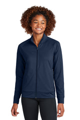Sport-Tek ®  Women's Sport-Wick ®  Stretch Full-Zip Cadet Jacket LST857 - Sport-Tek LST857