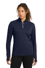 Sport-Tek LST860 Women's Sport-Wick Textured 1/4-Zip Pullover