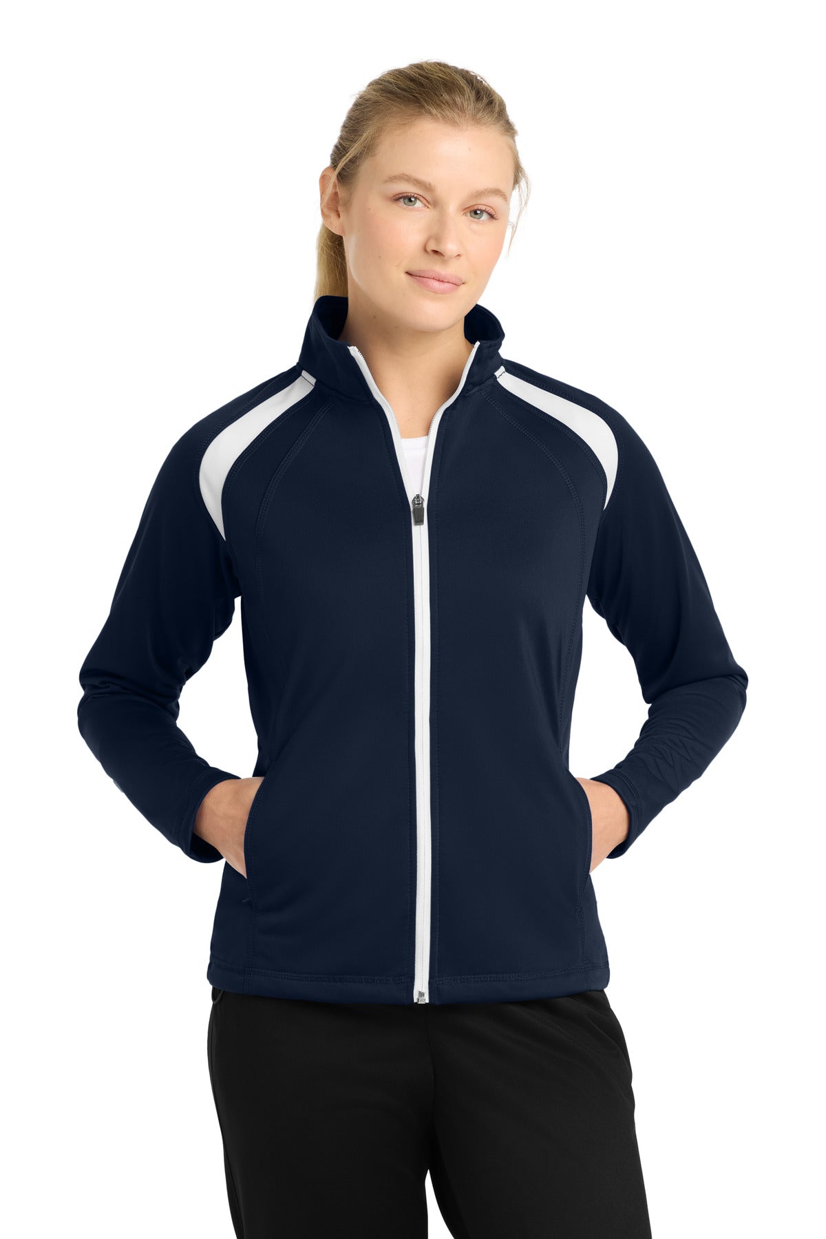 Sport-Tek LST90 Women's Tricot Track Jacket