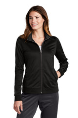 Sport-Tek  ®  Ladies Tricot Sleeve Stripe Track Jacket. LST94 - Sport-Tek LST94
