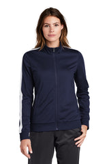 Sport-Tek  ®  Ladies Tricot Sleeve Stripe Track Jacket. LST94 - Sport-Tek LST94