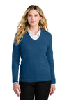 Port Authority LSW2850 Women's Easy Care V-Neck Sweater | Wholesale