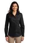 Port Authority ®  Women's Long Sleeve Carefree Poplin Shirt. LW100 - Port Authority LW100