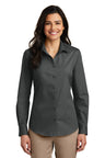 Port Authority ®  Women's Long Sleeve Carefree Poplin Shirt. LW100 - Port Authority LW100