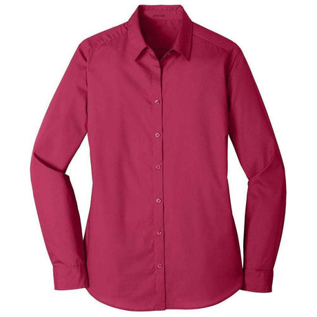 Joe' USA Ladies Long Sleeve Carefree Poplin Shirt Women's My Store