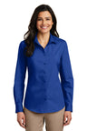 Port Authority ®  Women's Long Sleeve Carefree Poplin Shirt. LW100 - Port Authority LW100