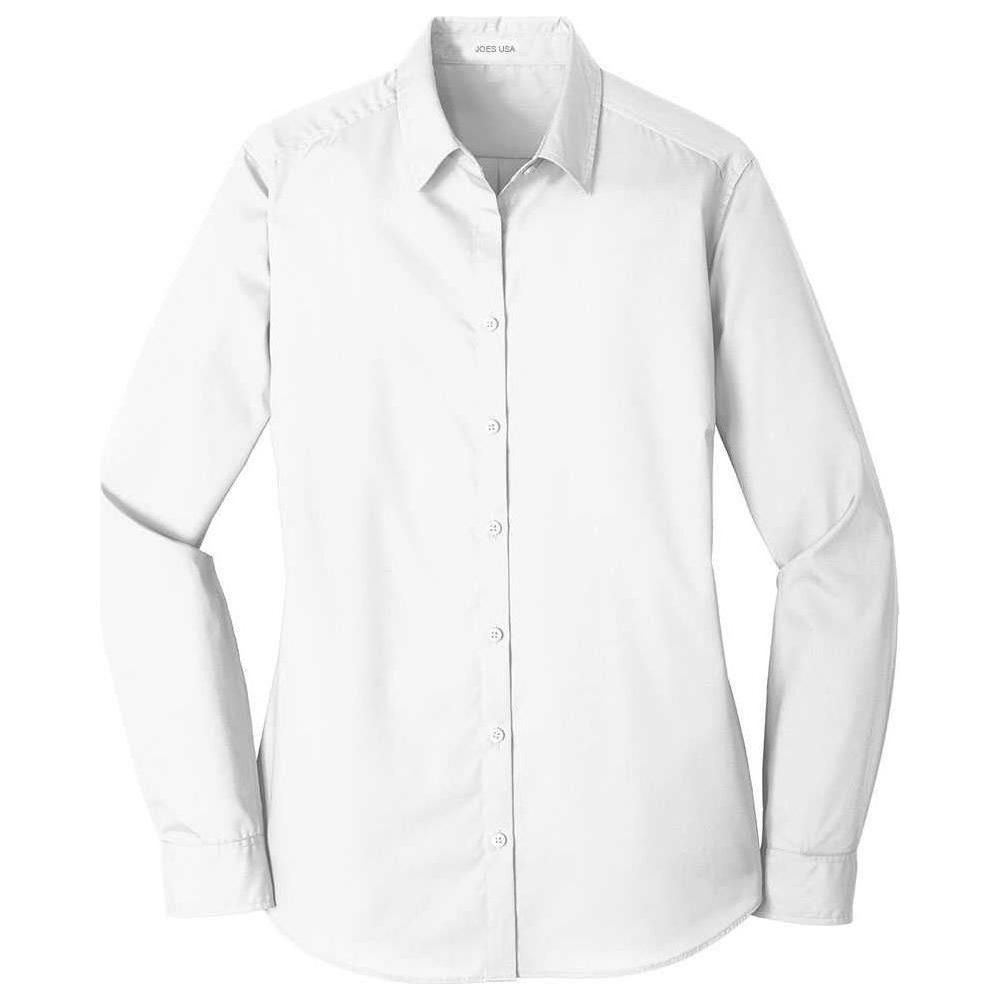Joe' USA Ladies Long Sleeve Carefree Poplin Shirt Women's My Store