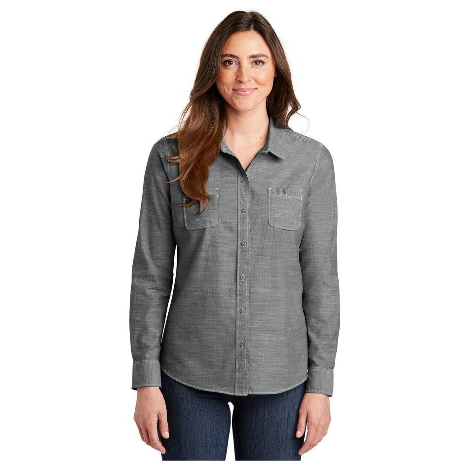 Port Authority ®  Women's Slub Chambray Shirt. LW380 - Port Authority LW380