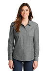 Port Authority LW380 Women's Slub Chambray Shirt Wholesale Blank